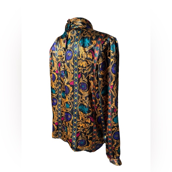 Vintage Nicola Pleated Turtleneck Blouse - Picture 3 of 10